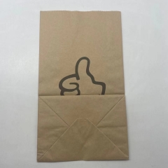 Différentes tailles de sac en papier Kraft Impression personnalisée pour le pain