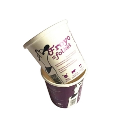 16OZ ไอศกรีมที่ใช้แล้วทิ้ง eps ถ้วยราคาในเกรละพร้อมโลโก้