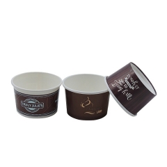 Wholesale Customize Size Disposable Paper Ice Cream Cups with Your Logo