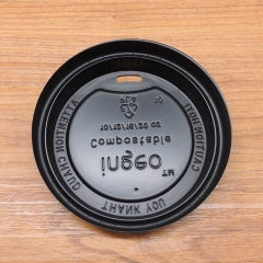12OZ/16OZ/20OZ βιοδιασπώμενο επίπεδο καπάκι φλιτζανιού καφέ