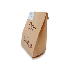 Bolsas de comida rápida de empaquetado ecológicas de Kraft Preservation Bag con ventana