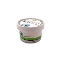 Taza de papel biodegradable del helado de la taza del batido de papel 5OZ con su logotipo
