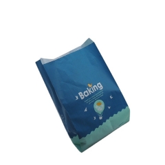 ロゴが印刷された食品グレードの紙袋リサイクルクラフトパン紙袋