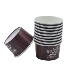 4OZ Custom Ice Cream Paper Cup with Lids Ice Cream Container