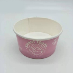 Biodegradable Ice Cream Cup Paper Packing Bowl Containers