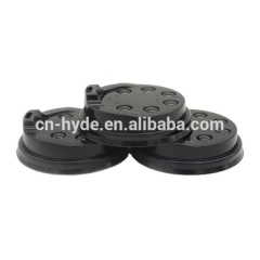 Black Disposable Paper Cup Plastic Lid