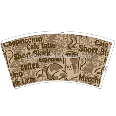 Prix ​​d'usine du matériel de papier de ventilateur de tasse de papier 6OZ