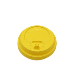 tea cup lids reusable disposable leakproof PLA coffee cup lid