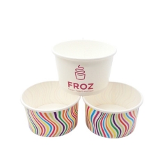 8OZ पेपर कप आइसक्रीम पेपर डिस्पोजेबल कप