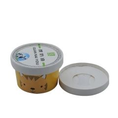 Vaso de papel para helado de 3.5OZ con tapa y cuchara