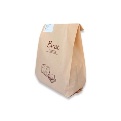 sacchetto di pane per imballaggio in carta commestibile con soffietto laterale a prova di odore con finestra