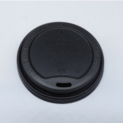 Tapa de taza de café plana biodegradable de 12OZ / 16OZ / 20OZ