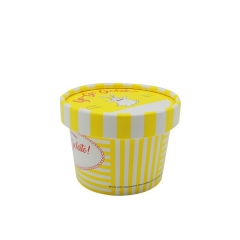 Customized LOGO printing disposable paper cup ice cream paper cup