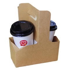 porte-gobelet jetable pour capsules de café en papier kraft multi