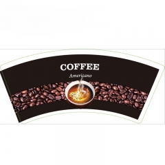 2.5OZ Custom Printed Coffee Cup Paper Fan