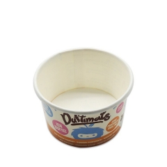 Custom European Market 3 OZ Ice Cream Cups with Lid