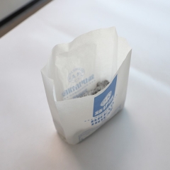 Sac d'emballage en papier à emporter pour pain de restauration rapide brun recyclé