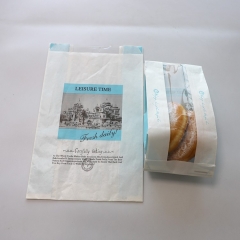 Saco de papel para pão força personalizado com estampa colorida