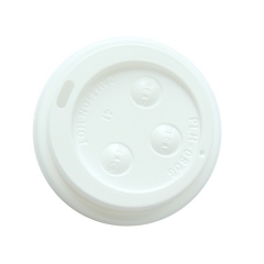 Disposable Hot Drink Flat Paper Cup Cover Plastic Lids