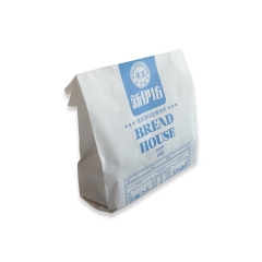 पुनर्नवीनीकरण ब्राउन फास्ट फूड ब्रेड पेपर पैकेजिंग बैग ले लो
