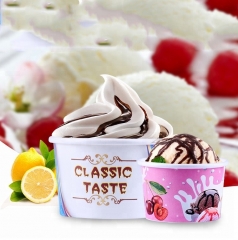 Bol de crème glacée personnalisé Getalo Paper Cup jetable avec couvercle