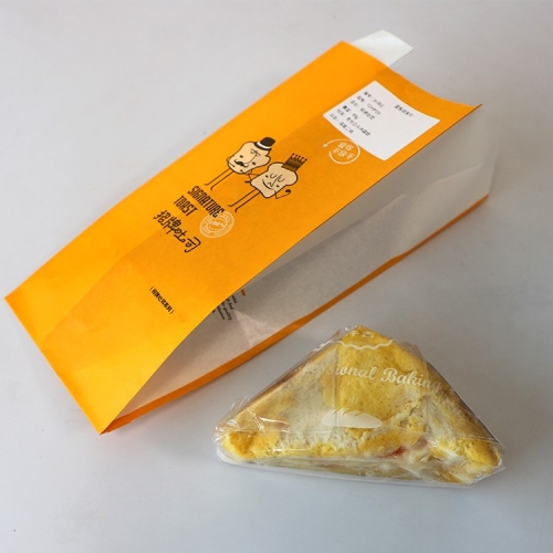 sacos de papel sanduíche à prova de graxa com design personalizado