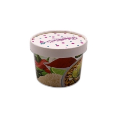 Disposable Paper Bowl cup Customized Takeaway Ice Cream Food Package Container