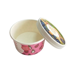 पेपर कप आइसक्रीम 16OZ डिस्पोजेबल फ्रोजन दही कप आइसक्रीम कप पैकेजिंग: