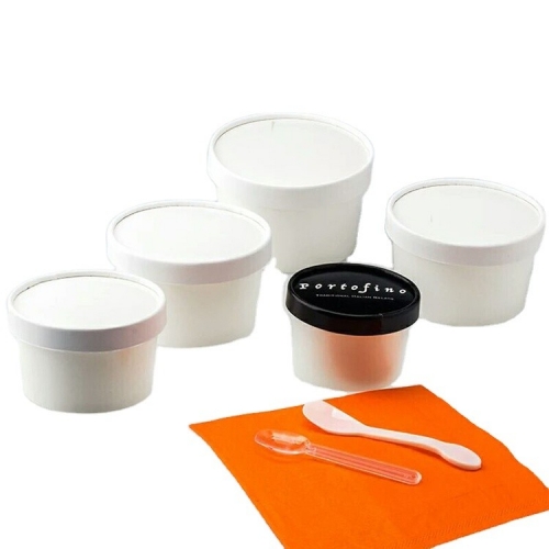 Tasse de papier de crème glacée de souvenir de conception faite sur commande de 5OZ