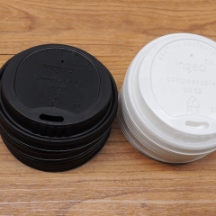 8OZ Paper Cup 100% biodegradable Cornstarch Lid For paper cup