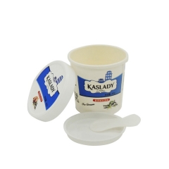 Helado impreso personalizado de ventas calientes / taza de papel congelada de Yorgurt