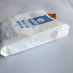 Recycled Brown Fast Food Bread Take Away Paper Packaging Bag