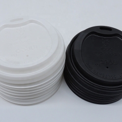 Couvercles de tasse à café en papier CPLA biodégradables et compostables personnalisés