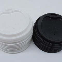 Compostable customized biodegradable CPLA paper coffee cup lids