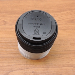 पर्यावरण के अनुकूल डिस्पोजेबल सीपीएलए कप कवर ढक्कन