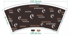 Tasse à thé en papier jetable à emporter avec le dernier design