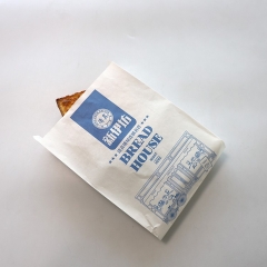Γαλλικό λογότυπο εκτύπωσης ψωμιού συσκευασίας χάρτινες σακούλες με λογότυπο