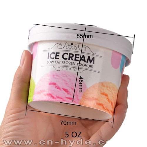 ถ้วยกระดาษไอศกรีมดีไซน์จีน 16OZ ในตลาดสหรัฐอเมริกาขายดี
