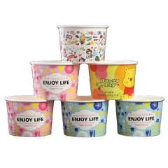 wholesale biodegradable ice cream cup used containers