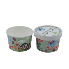 Low price Custom printed disposable ice cream paper cup