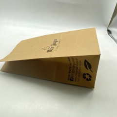 Impressão personalizada de saco de papel kraft de vários tamanhos para pão