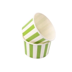 PLA Coating Compostable Ice Cream Cup with Lids available