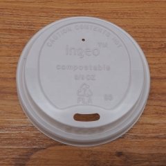 80mm CPLA Compostable Pla Lid for Paper Cup