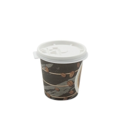 ドームカップふたふた付き使い捨てコーヒー紙コップ
