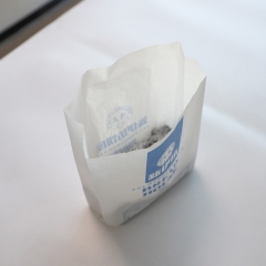 Bolsa de papel de microondas de alimentos de panadería de pan de papas fritas impresas con logotipo personalizado