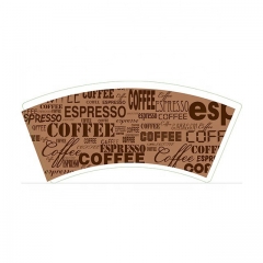 Popular Coffee Design Cup Paper Cup Fan for 4OZ Paper Cup