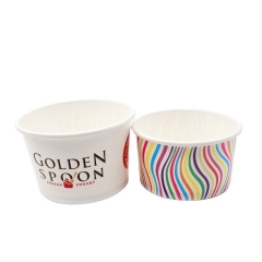 Gobelets en papier 8OZ gobelet jetable en papier pour crème glacée