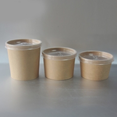 Attractive Price New Type 8OZ Kraft Paper Cup With Lid
