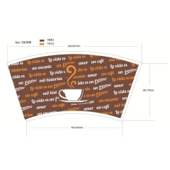 Ventaglio a tazza di carta nuovo stile 260gsm 9OZ