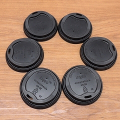 CPLA紙コップ蓋/コーヒーカップ用堆肥化可能なキャップ/環境に優しいカップカバー